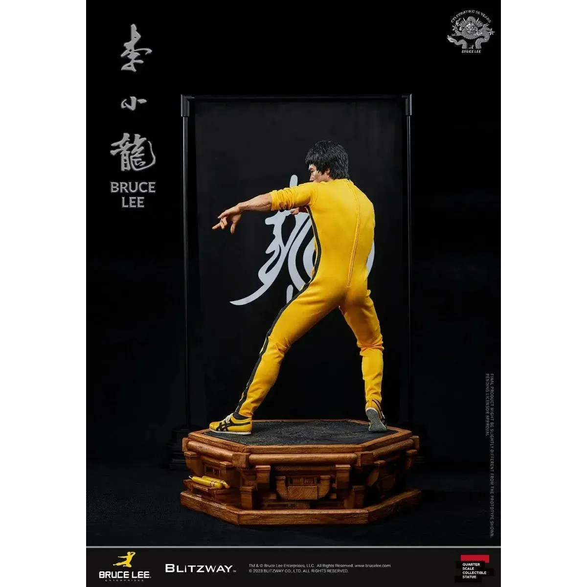 Bruce Lee Tribute 50th Anniversary Superb Scale 1:4 Statue by Blitzway