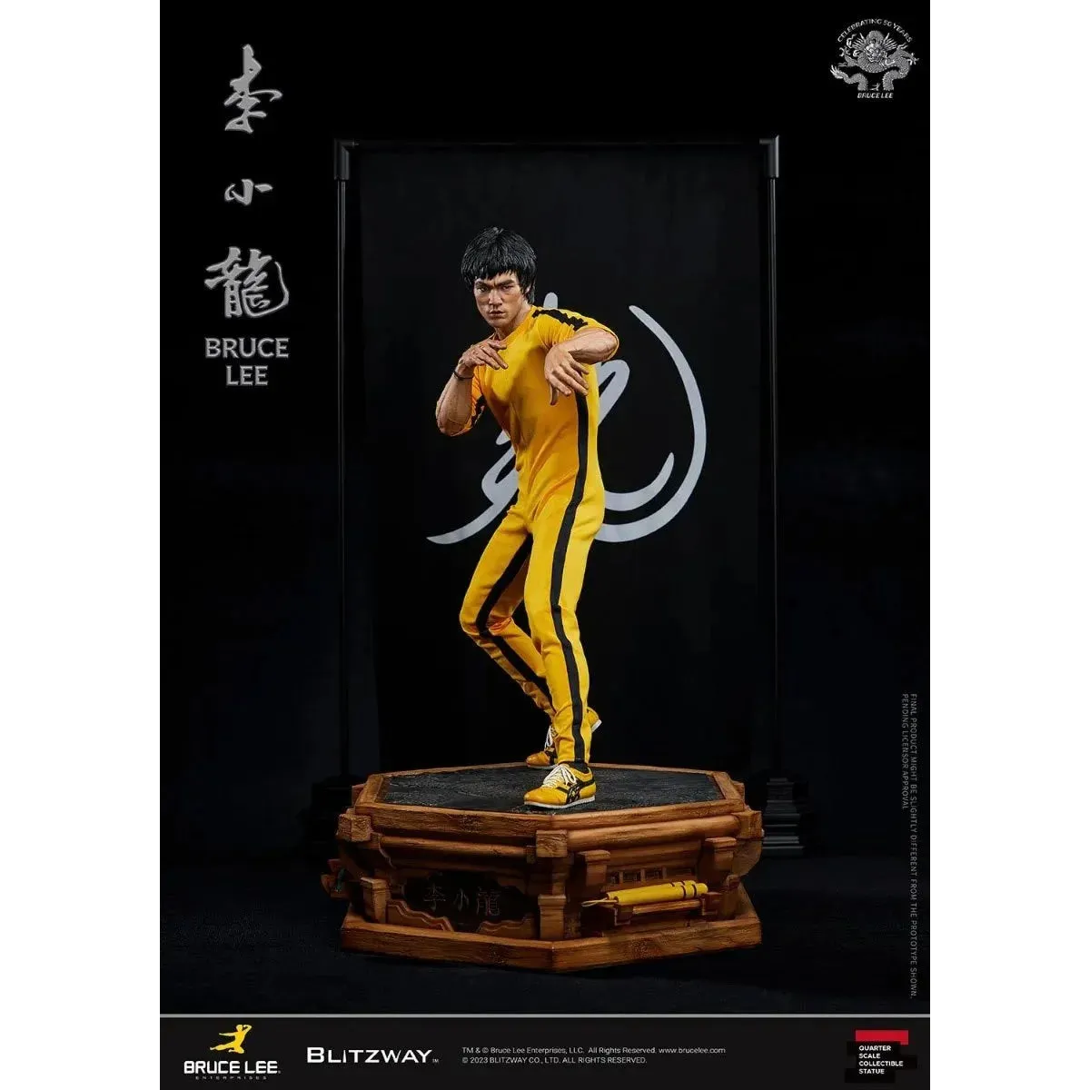 Bruce Lee Tribute 50th Anniversary Superb Scale 1:4 Statue by Blitzway