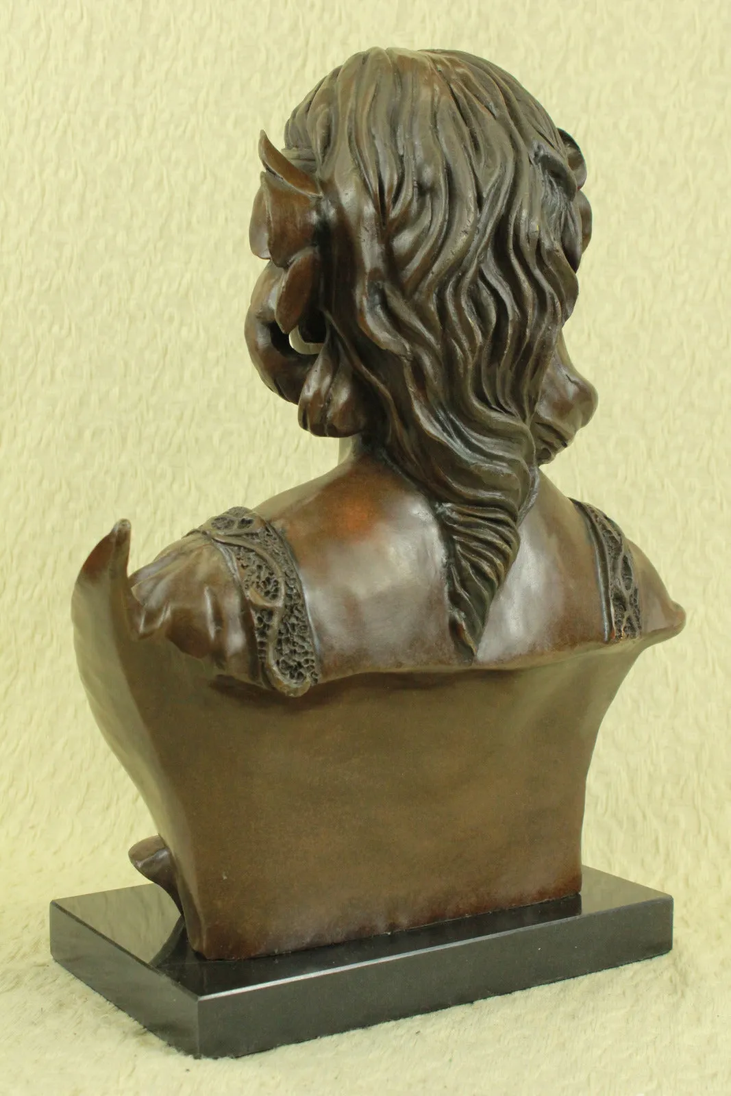 Classic Large Victorian Lady Bust Bronze Sculpture Art Deco Nouveau Figurine