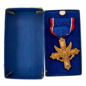 Original U.S. WWII Cased Distinguished Service Cross by Robbins Company in Original Box