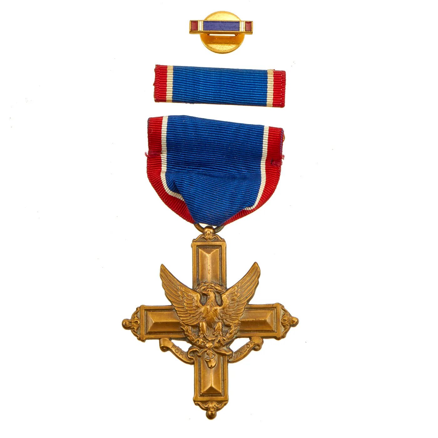 Original U.S. WWII Cased Numbered Distinguished Service Cross Set by Medallic Art Company in 1942 - #11104