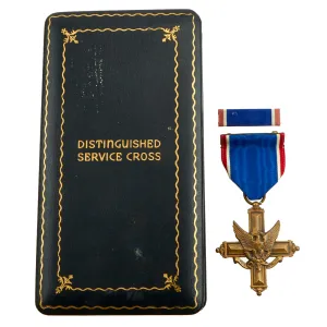 Original U.S. WWII Cased Numbered Distinguished Service Cross Set by U.S. Mint in 1945 - #28286