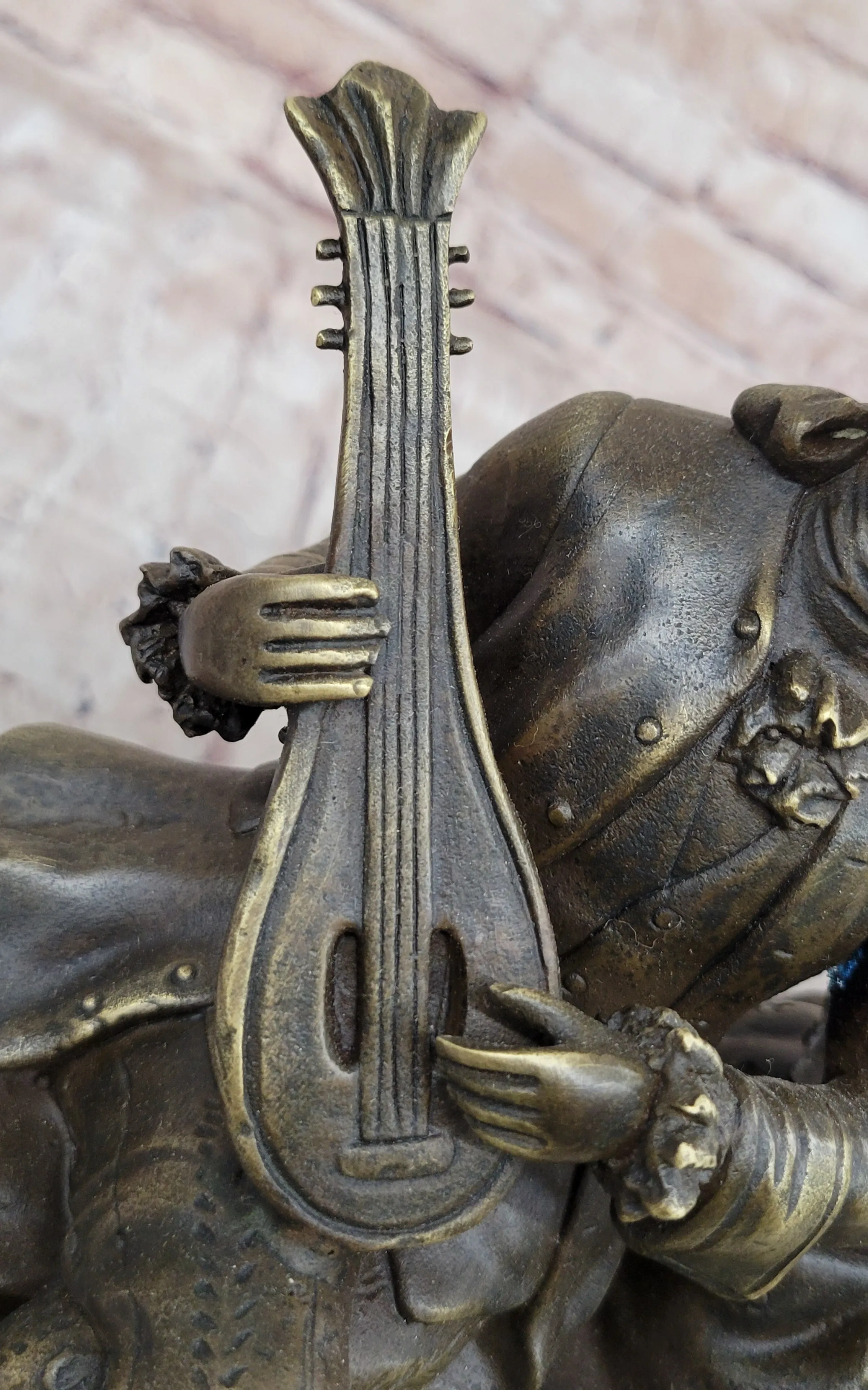 Romantic Serenade: A Baroque Couple in Harmony - European Bronze Sculpture Original Art