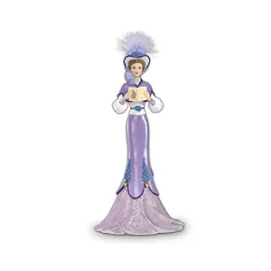 The Hamilton Collection Alzheimers Support Thomas Kinkade Victorian Lady Figurine Dressed in Lavender: Serenade of Strength 7"-Inches